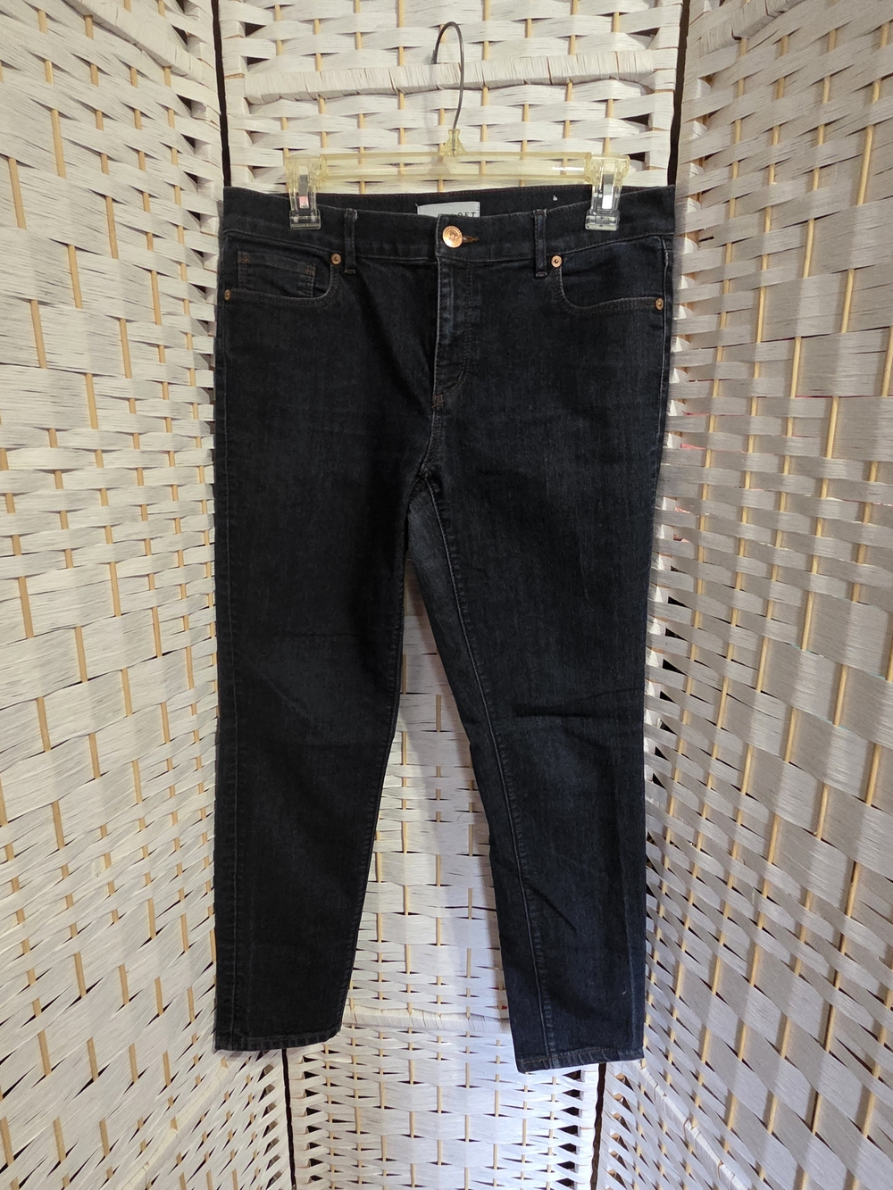 Loft Women's Black Skinny Jeans with High Waist